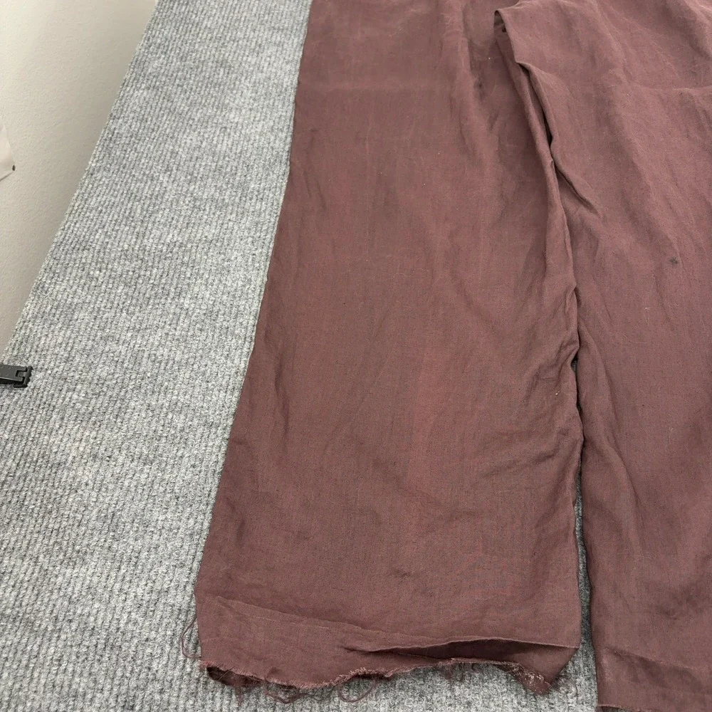 Mojito Collection Pants Mens 48 Brown Linen Pleated Casual Tropical Summer Beach